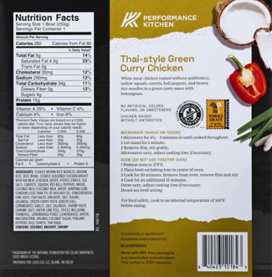 Luvo Thai Style Green Curry Chicken Bowl - 9 Oz - Image 6