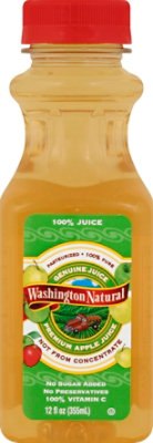 Washington Natural 100% Apple Juice Chilled - 12 Fl. Oz. - Image 2