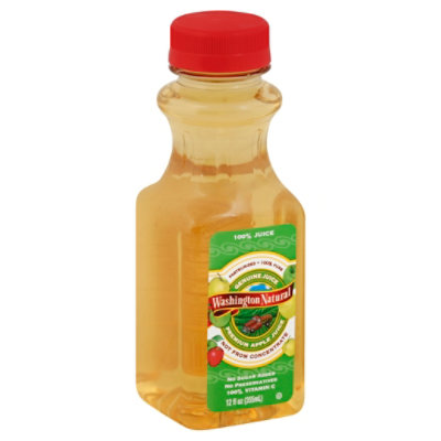 Washington Natural 100% Apple Juice Chilled - 12 Fl. Oz. - Image 1