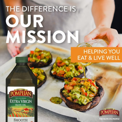 Pompeian Smooth Extra Virgin Olive Oil - 68 Fl. Oz. - Image 4