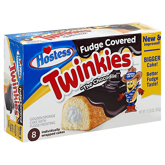 Hostess Fudge Covered Twinkies 8 Count - 15.23 Oz