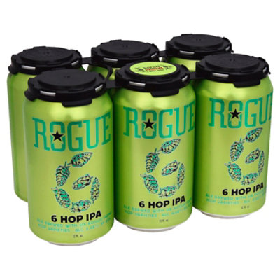 Rogue 6 Hop Ipa In Cans - 6-12 Fl. Oz.