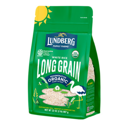Lundberg Family Farms Regenerative Organic Certified White Long Grain Rice - 32 Oz - Image 1