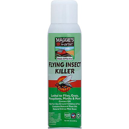 Maggies Farm Flying Insect Killer Natural Citrus Mint Scent - 14 Oz - Image 2