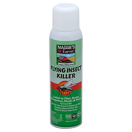 Maggies Farm Flying Insect Killer Natural Citrus Mint Scent - 14 Oz - Image 1