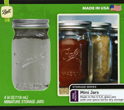 Ball Storage Series Jars Mini Mouth - 4 Count - Image 2