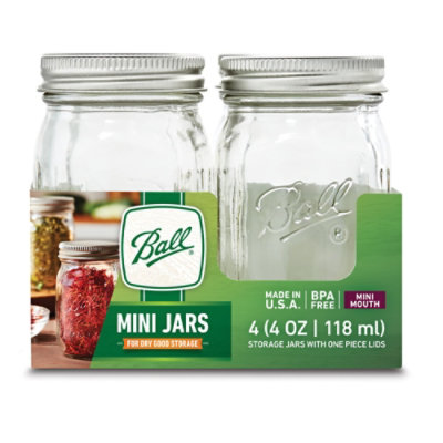 Ball Storage Series Jars Mini Mouth - 4 Count