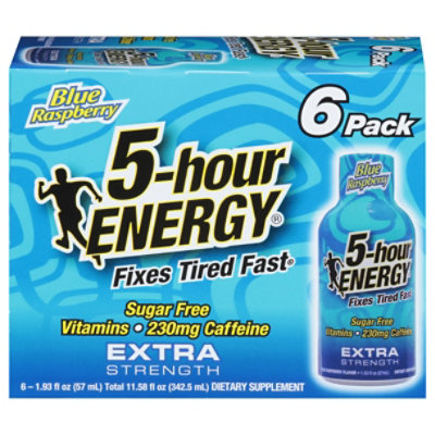 5-hour ENERGY Blue Raspberry Extra Strength Shot - 6-1.93 Fl. Oz.