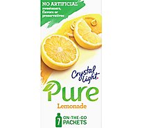 Crystal Light Pure Drink Mix Sweetened On-The-Go Packets Lemonade - 7-0.14 Oz