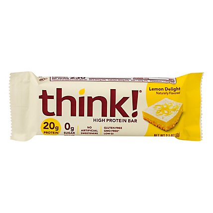 thinkThin High Protein Bar Lemon Delight White Chocolate Dipped - 2.1 Oz - Image 3