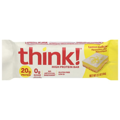 thinkThin High Protein Bar Lemon Delight White Chocolate Dipped - 2.1 Oz - Image 1