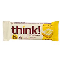 thinkThin High Protein Bar Lemon Delight White Chocolate Dipped - 2.1 Oz - Image 1