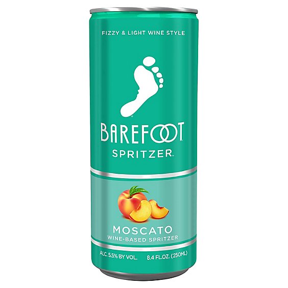 Barefoot Spritzer Moscato White Wine Can - 250 Ml