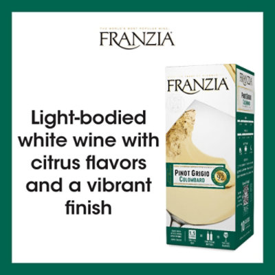 Franzia Pinot Grigio Colombard White Wine - 1.5 Liters - Image 2