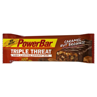 PowerBar Energy Bar Triple Threat Caramel Nut Brownie - 1.76 Oz - safeway
