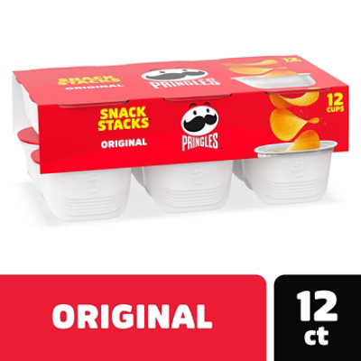 Pringles Potato Crisps Chips Lunch Snacks Original 12 Count - 8 Oz - Image 1