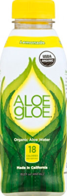 Aloe Gloe Lemonade Organic Aloe Water - 15.2 Fl. Oz. - Image 2