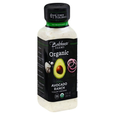 Bolthouse Farms Organic Avocado Ranch Yogurt Dressing - 12 Fl. Oz. -  albertsons