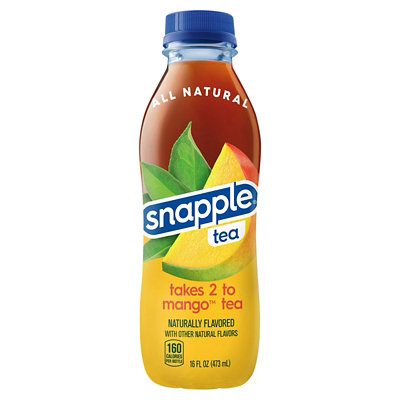 Snapple Takes 2 to Mango Tea In Recycled Plastic Bottle - 16 Fl. Oz. - Image 4