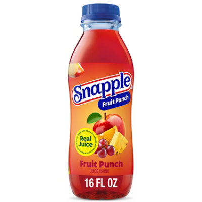 Snapple Fruit Punch Juice Drink In Recycled Plastic Bottle - 16 Fl. Oz. - Image 1