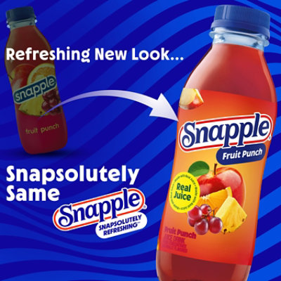 Snapple Fruit Punch Juice Drink In Recycled Plastic Bottle - 16 Fl. Oz. - Image 4