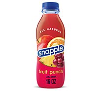 Snapple Fruit Punch Juice Drink In Recycled Plastic Bottle - 16 Fl. Oz.