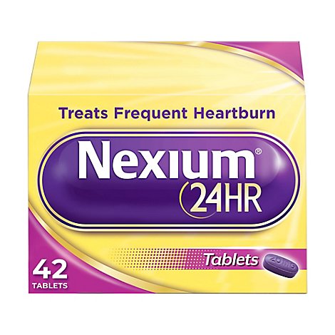 Nexium Acid Reducer Tablets 24HR 20 mg Delayed-Released - 42 Count