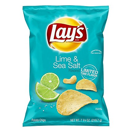 Lays Potato Chips Lime & Sea Salt - 7.75 Oz - Image 3