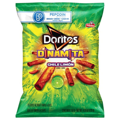 Doritos Tortilla Chips Rolled Chile Limon - 4.25 Oz