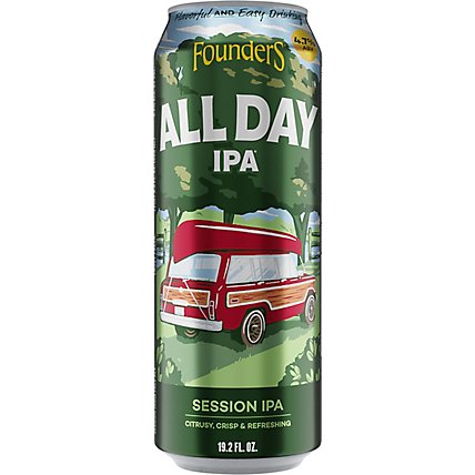 Founders Brewing Co. Year-Round Beer All Day IPA Can - 19.2 Fl. Oz. - Image 4
