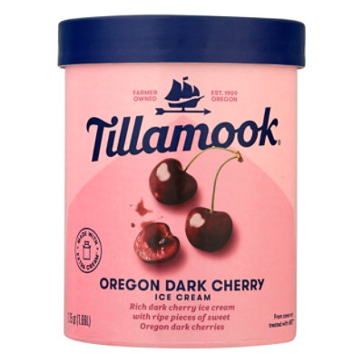 Tillamook Oregon Ice Cream Black Cherry - 56 Fl. Oz.