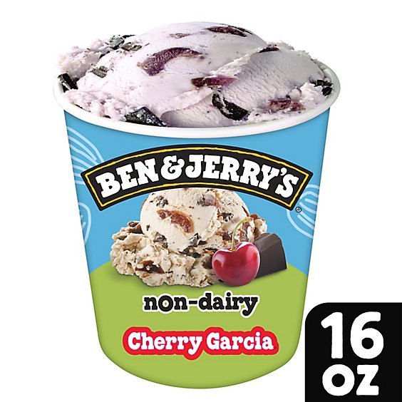 Ben & Jerrys Cherry Garcia Non Dairy Frozen Dessert - 16 Oz