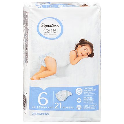 Signature Care Premium Baby Diapers Size 6 - 21 Count - Image 3
