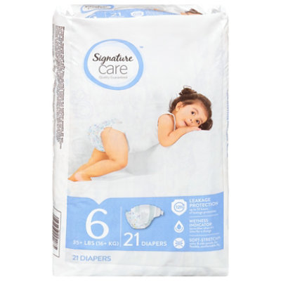 Signature Select/Care Premium Baby Diapers Size 6 - 21 Count - Image 4