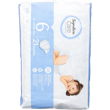 Signature Care Premium Baby Diapers Size 6 - 21 Count - Image 4