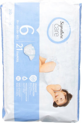 Signature Select/Care Premium Baby Diapers Size 6 - 21 Count - Image 5