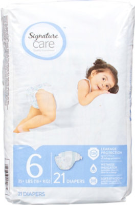 Signature Select/Care Premium Baby Diapers Size 6 - 21 Count - Image 2