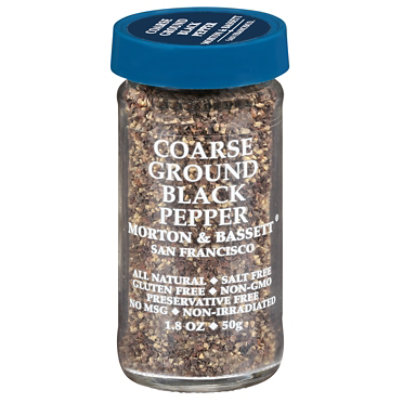 Morton & Bassett Black Pepper Coarse Ground - 1.8 Oz - Image 1