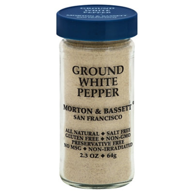 Morton & Bassett White Pepper Ground - 2.3 Oz