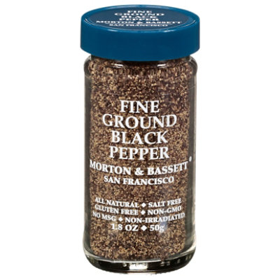 Morton & Bassett Black Pepper Fine Ground - 1.8 Oz - Image 2