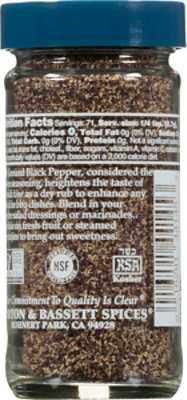 Morton & Bassett Black Pepper Fine Ground - 1.8 Oz - Image 4