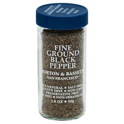 Morton & Bassett Black Pepper Fine Ground - 1.8 Oz - Image 1