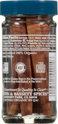 Morton & Bassett Organic Cinnamon Sticks - 1.1 Oz - Image 4