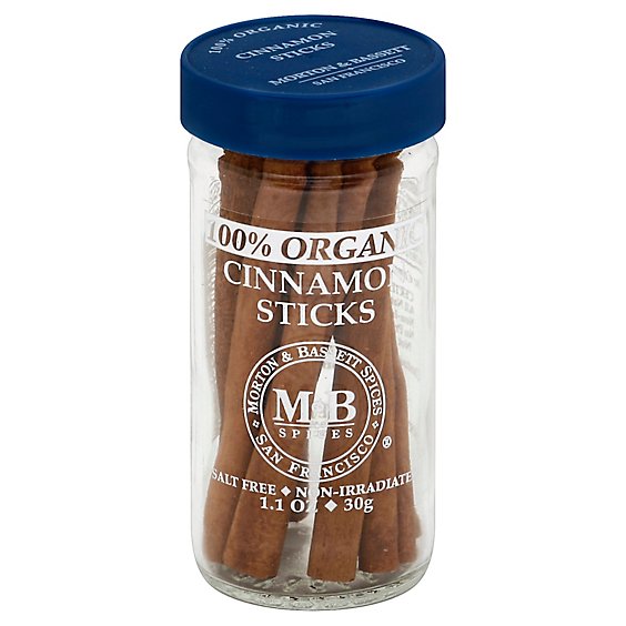 Morton & Bassett Organic Cinnamon Sticks - 1.1 Oz