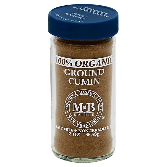 Morton & Bassett Organic Cumin Ground 100% - 2 Oz