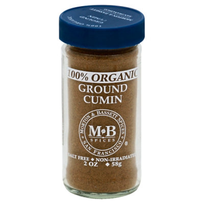 Morton & Bassett Organic Cumin Ground 100% - 2 Oz