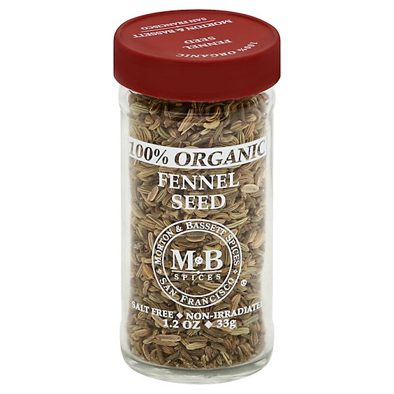 Morton & Bassett Organic Fennel Seed - 1.2 Oz