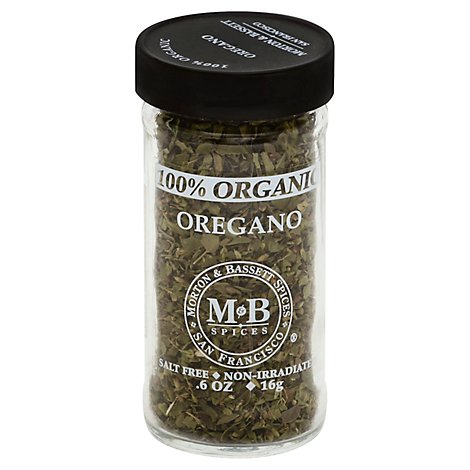 Morton & Bassett Organic Oregano - 0.6 Oz