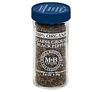 Morton & Bassett Organic Black Pepper Coarse Ground - 1.8 Oz