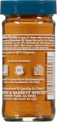 Morton & Bassett Organic Turmeric - 2.2 Oz - Image 4